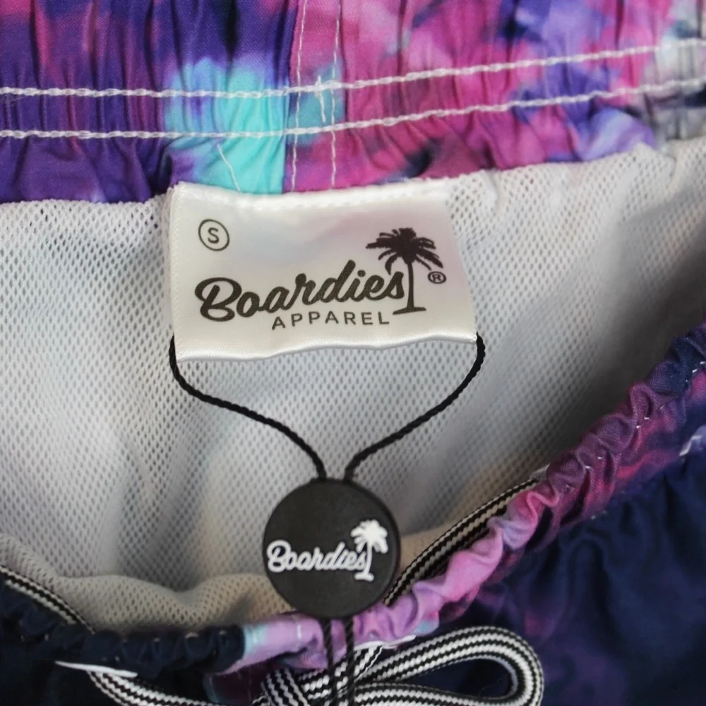 Boardies | Men’s Blue/Purple Tie Dye Board Shorts